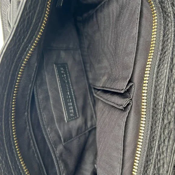 Rebecca Minkoff Black Leather Regan Satchel - Picture 10 of 16